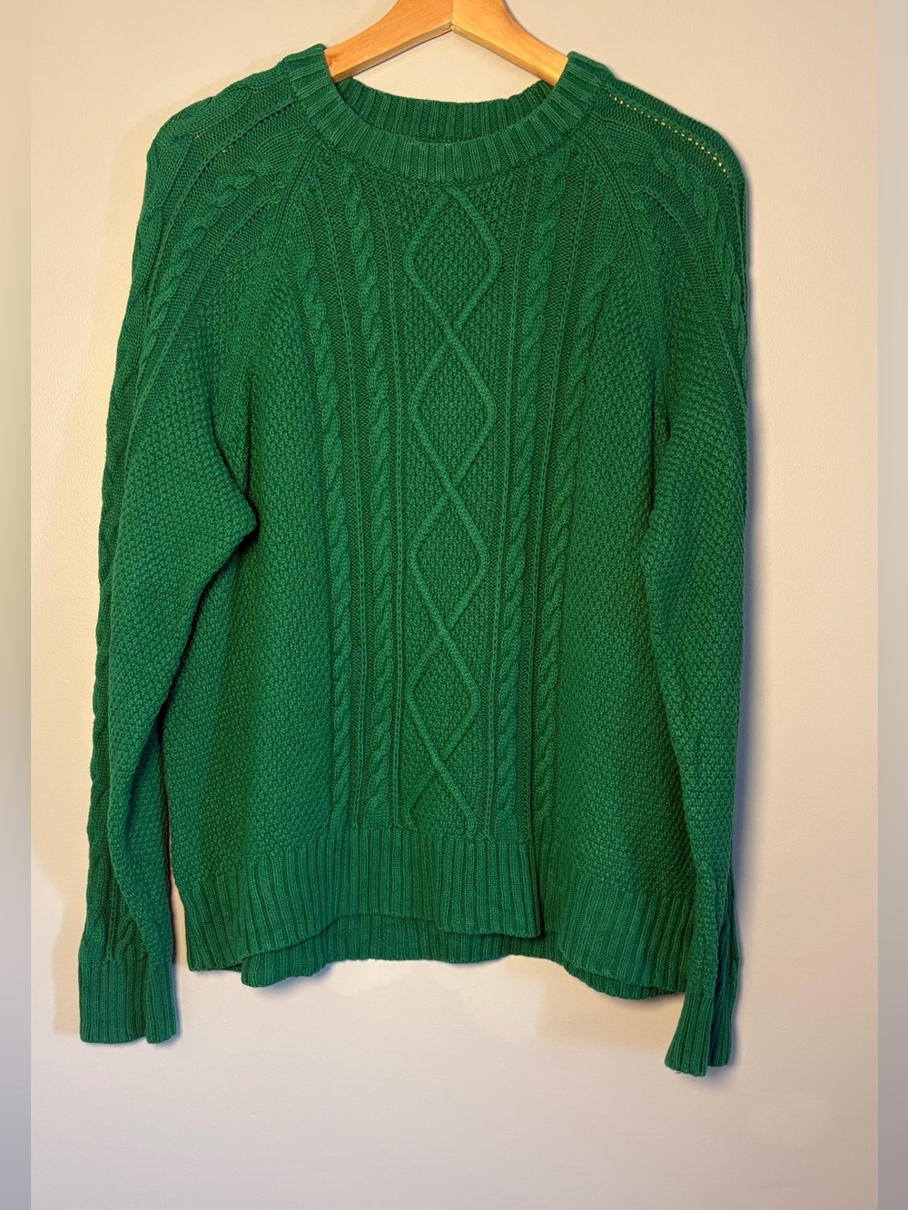 Gap Cable-Knit Crewneck Sweater size Large Tall